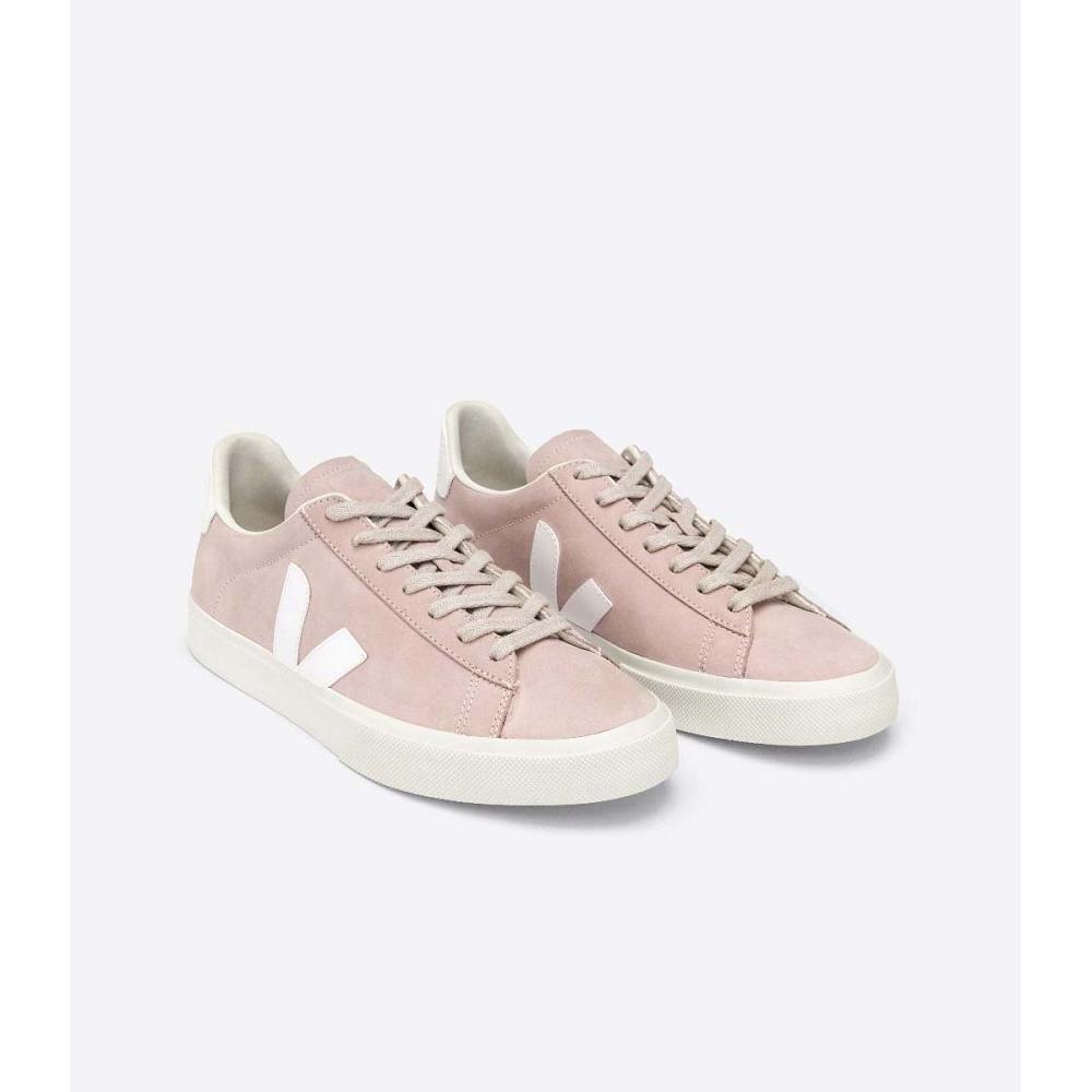 Women's Veja CAMPO NUBUCK Low Tops Sneakers Pink | SG 599SGL